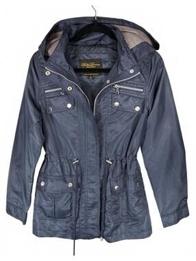 Bella Donna Navy Utility Jacket // Gorpcore Italian Wear Y2K Archive Hooded [M]